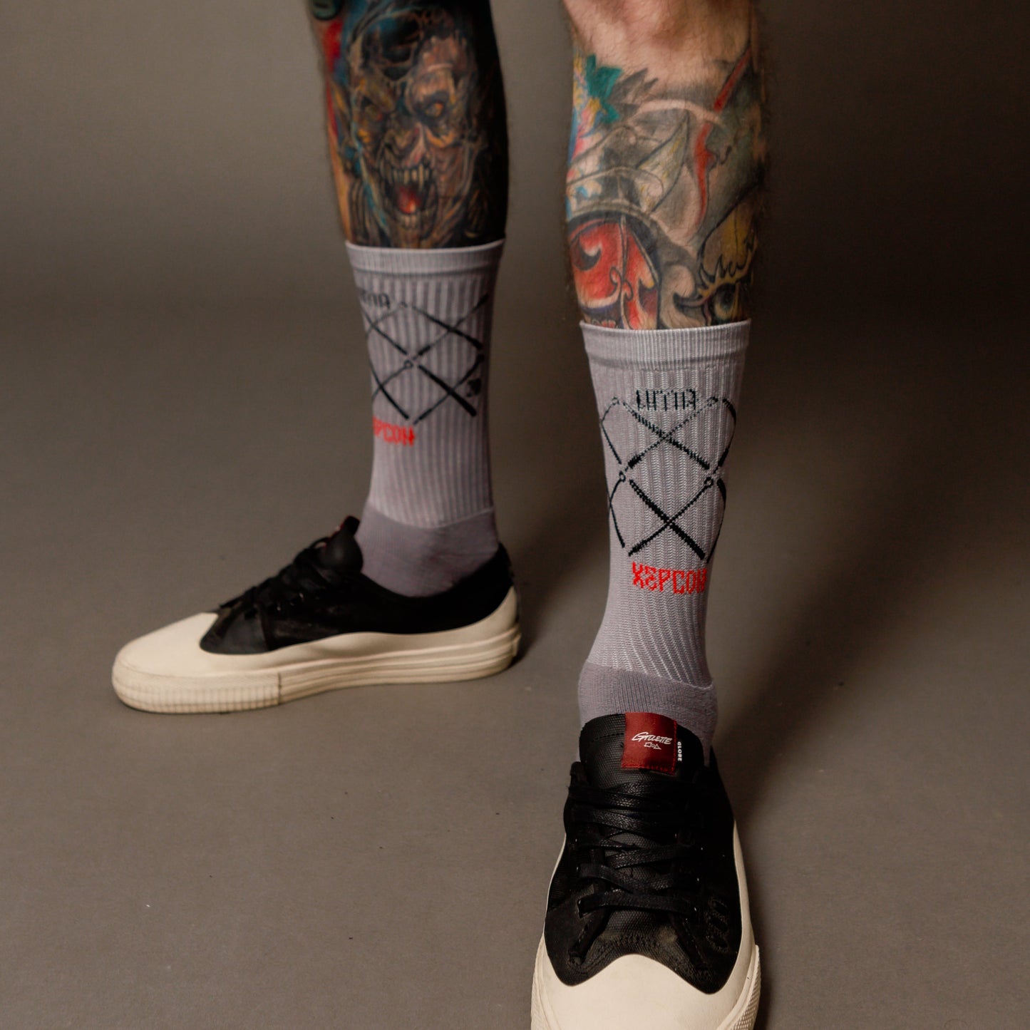 Crew socks ИГЛА "Needle Mesh"